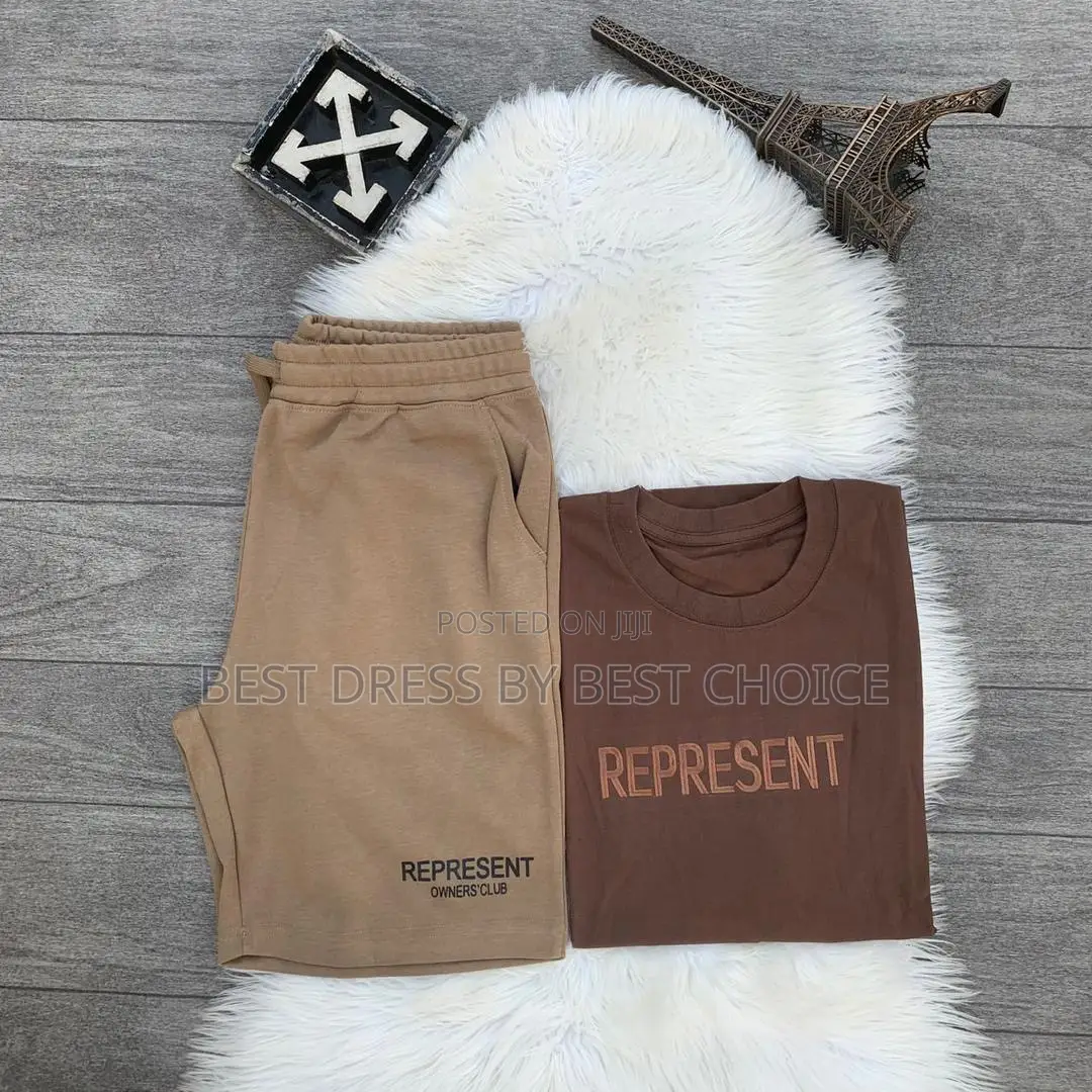 Represent Embroidered T-Shirt X Represent Short Available.