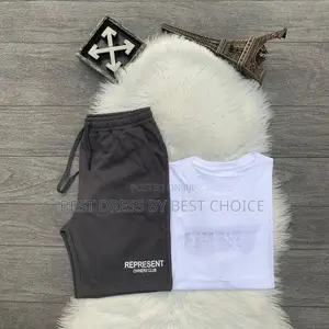 Represent Embroidered T-Shirt X Represent Short Available.