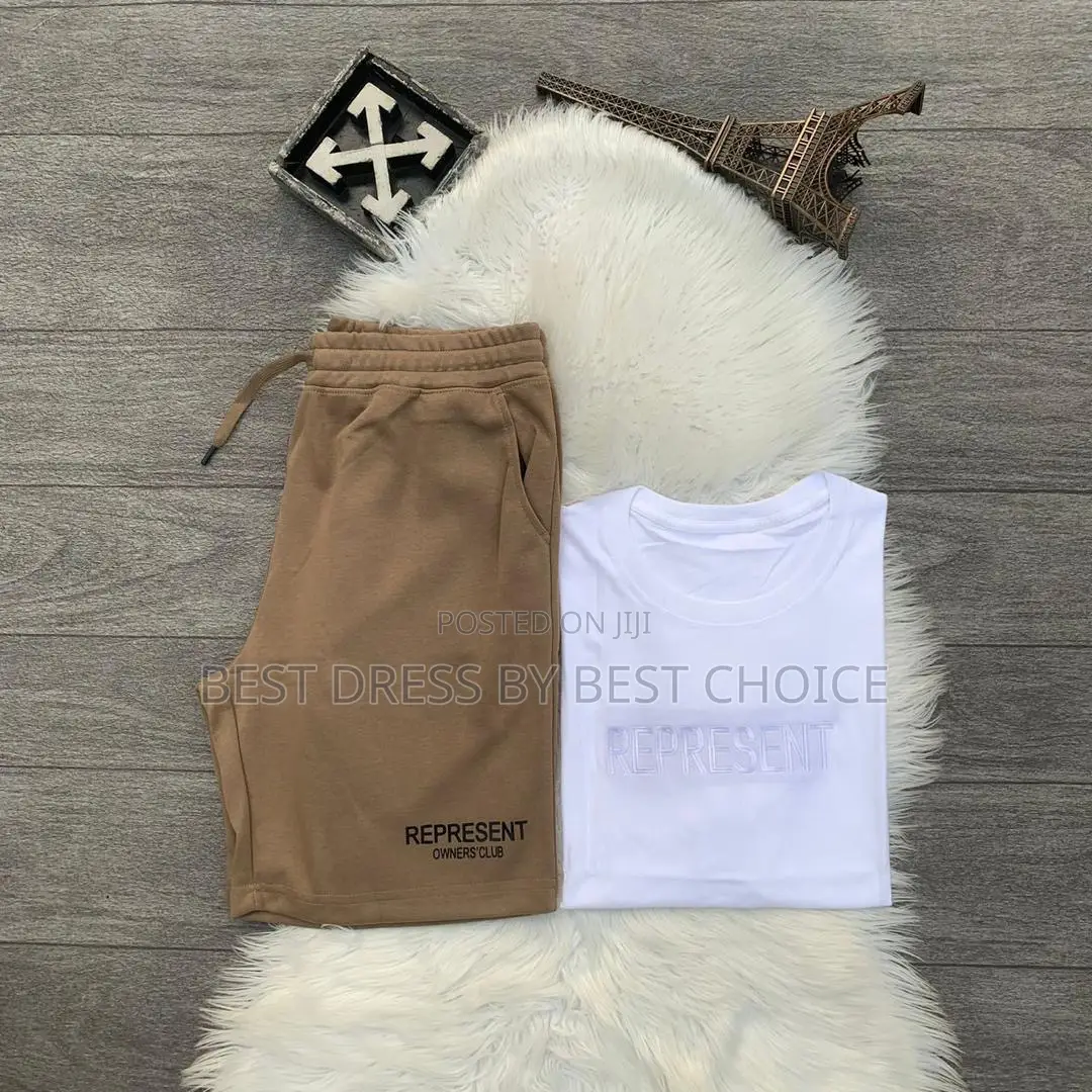 Represent Embroidered T-Shirt X Represent Short Available.