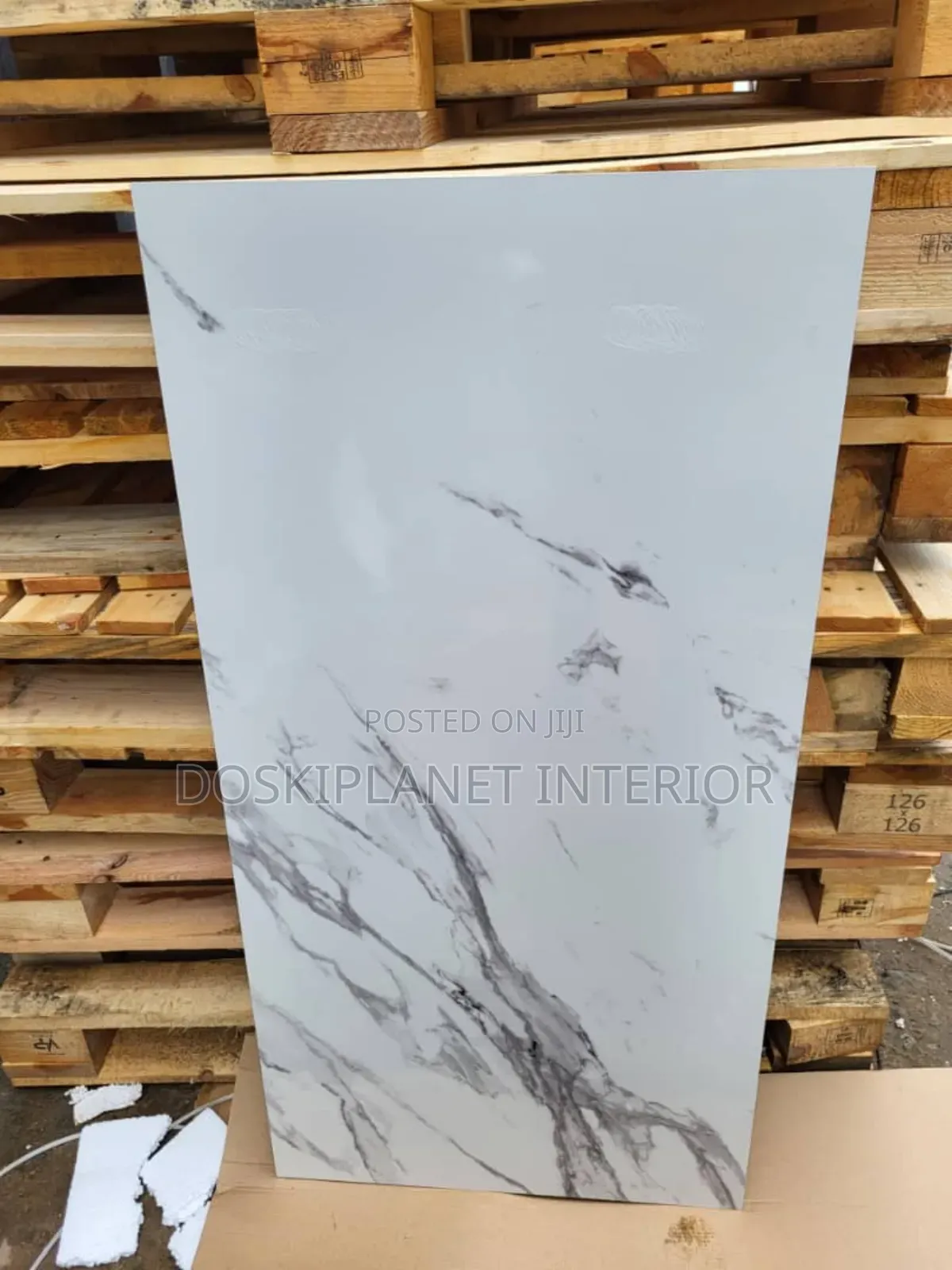 Spanish Tiles Carrara White Design 60x120
