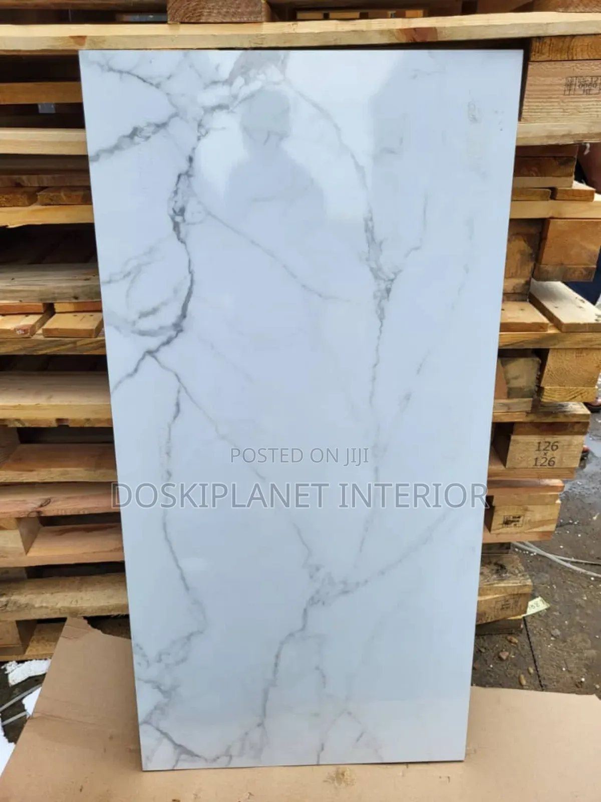 Spanish Tiles Carrara White Design 60x120