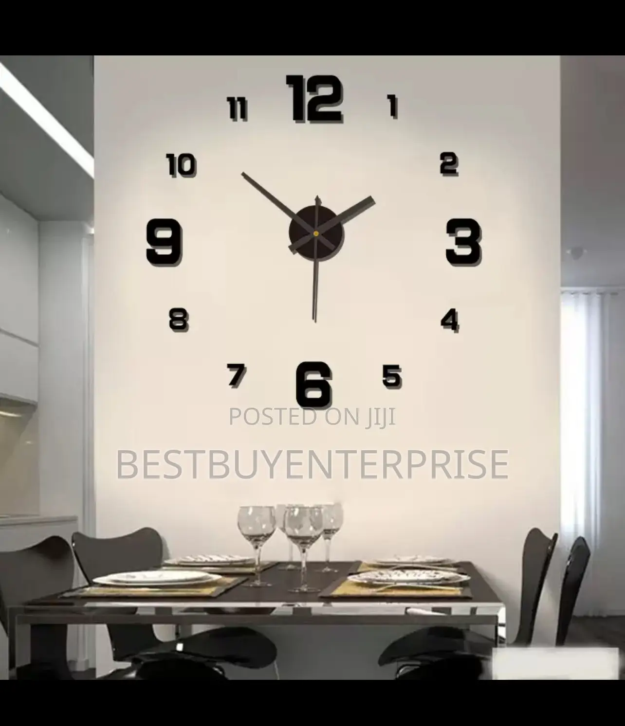 Diy Frameless Wall Clock