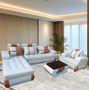 Quality Couch: L-Shape Sofa and Single Chair, Table. Jpll4