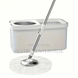 Spin Mop And Bucket With Two Mop Head