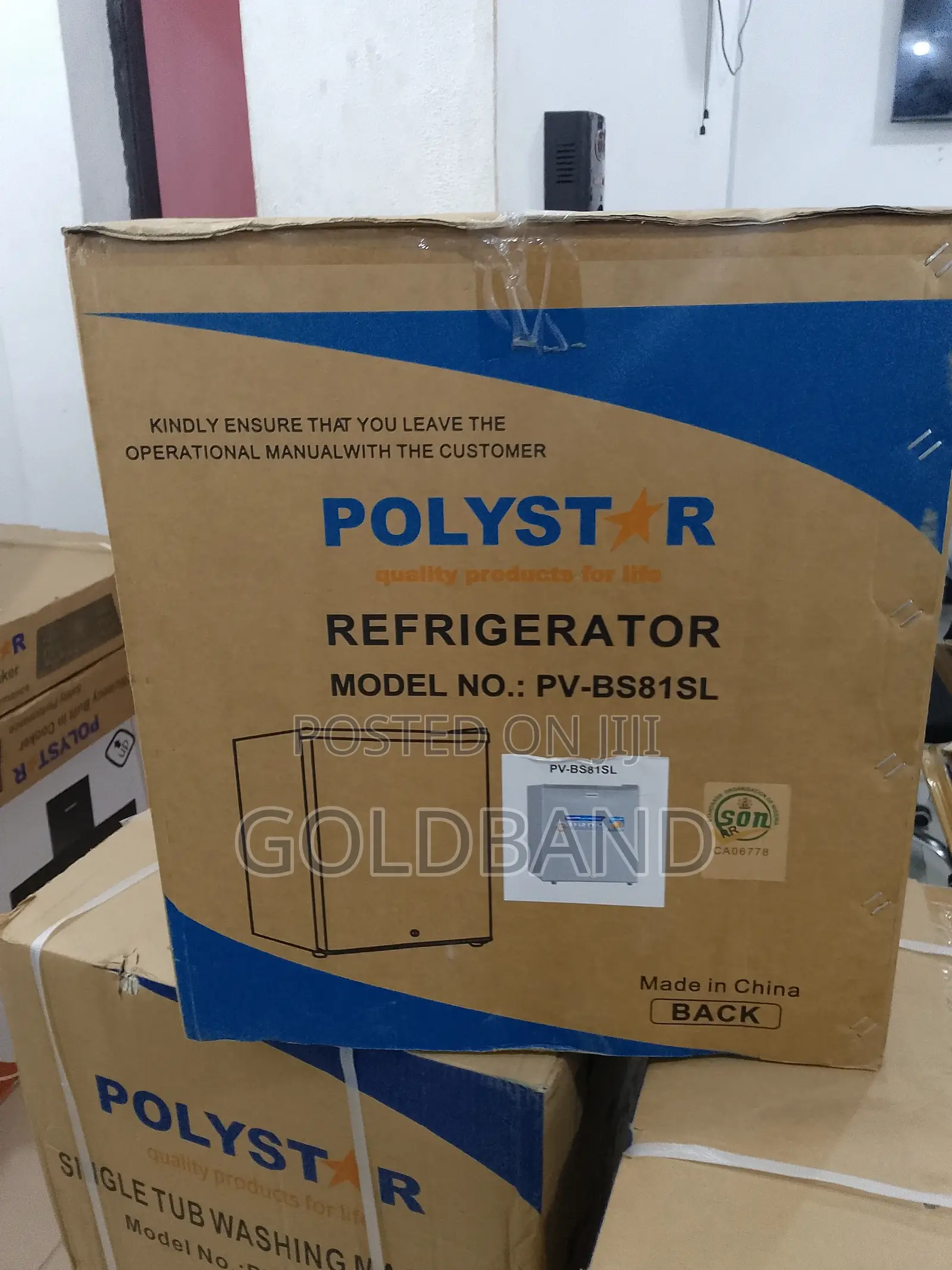 Polystar 45l Bedside Refrigerator - Sleek Silver Design