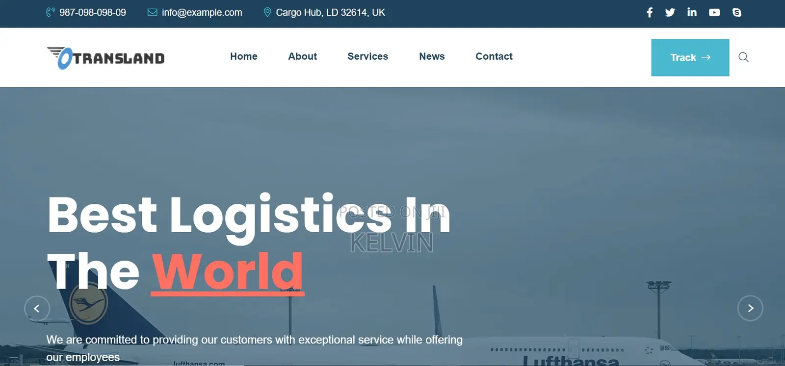 Courier Logistics Website - Realtime Tracking Management