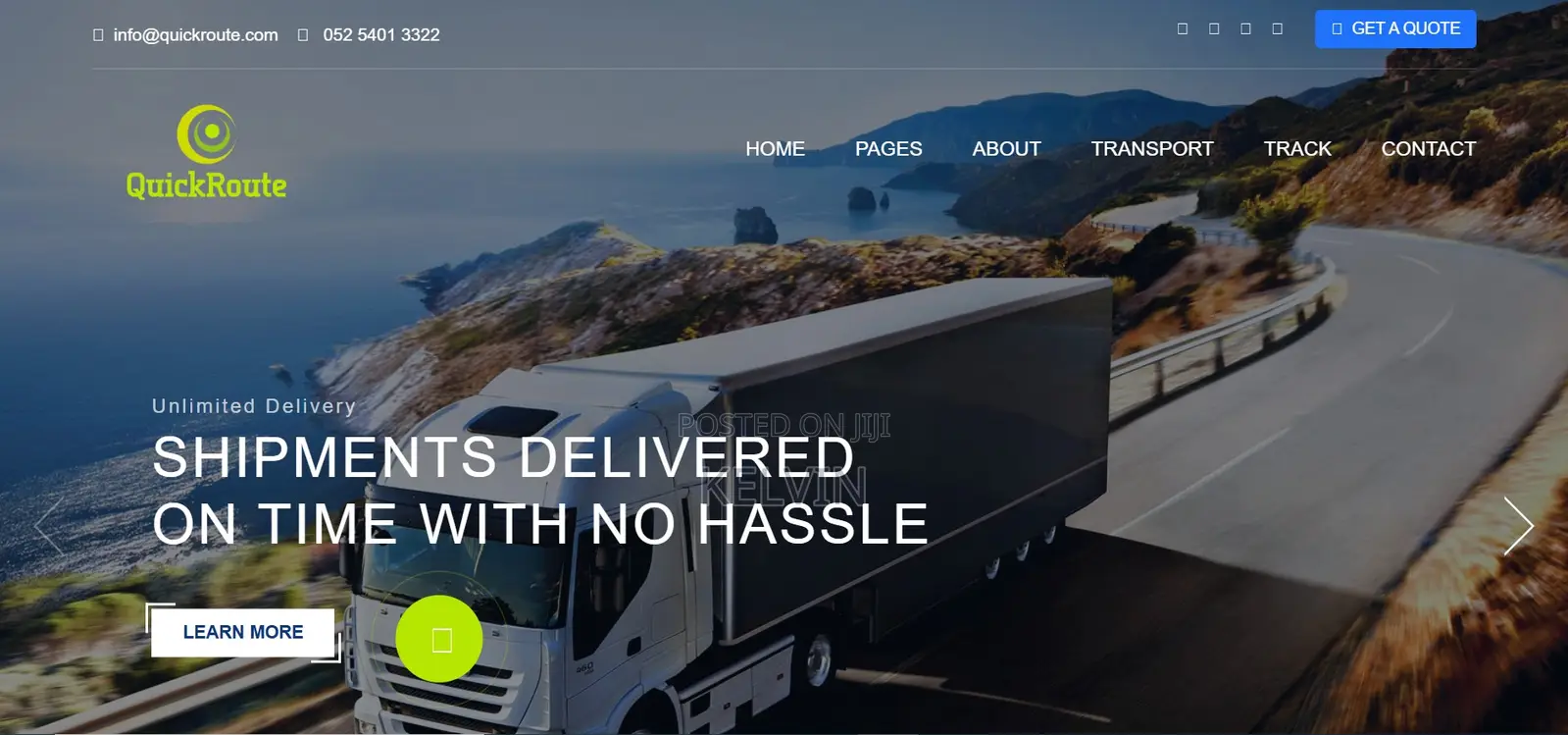 Courier Logistics Website - Realtime Tracking Management