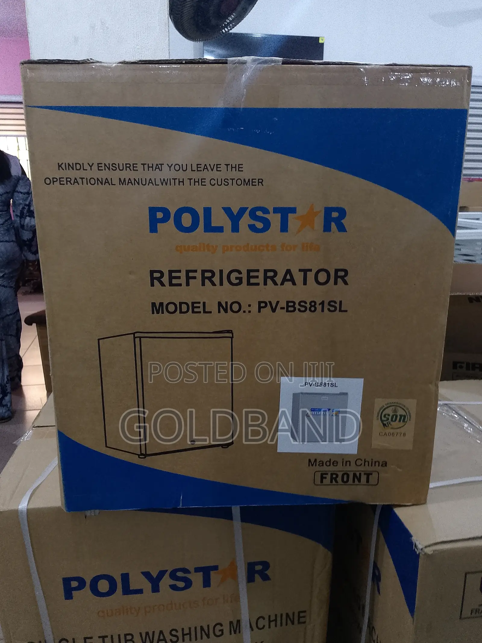 Polystar 45l Mini Bedside Fridge- Lightweight Easy to Move