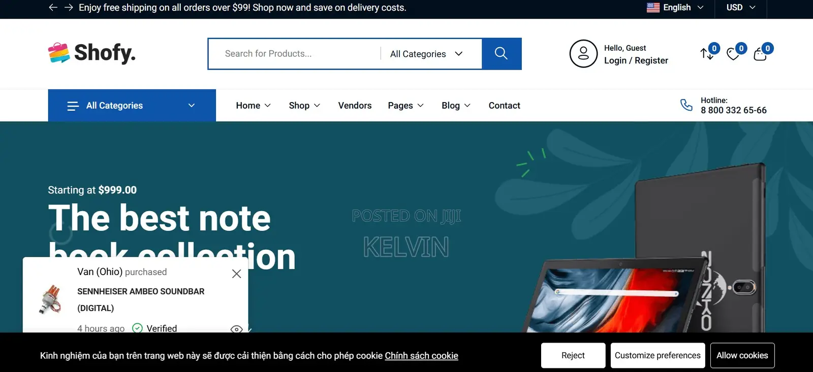 Ecommerce Website Development – Storefront, Cart, Payment