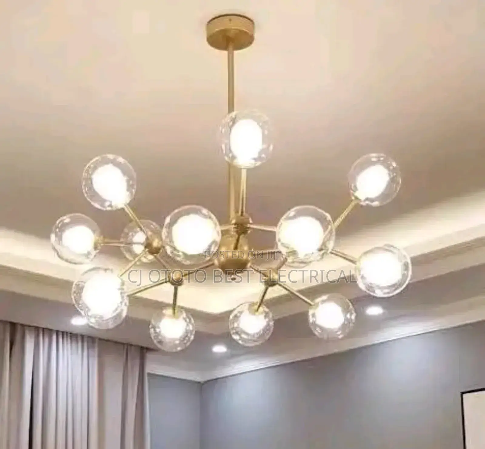 Gold and Black Body Available, Nordic Chandelier Light