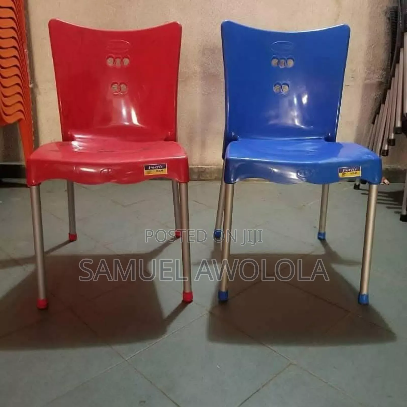 Iron Leg Armless Chair