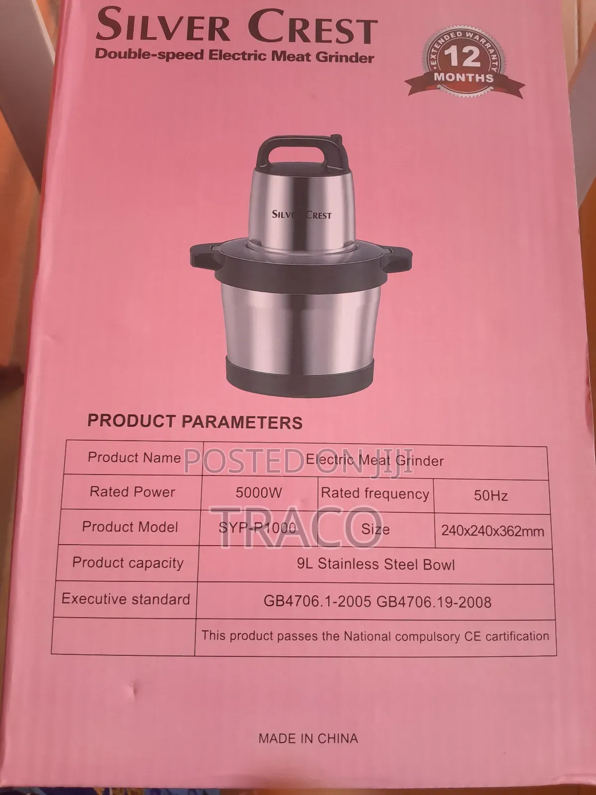 Silver Crest 5000w German Yam Pounder/Food Processor -9litre
