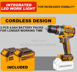 Brushless Cordless Impact Drill 96nm Torque,Metal Chuck,13mm