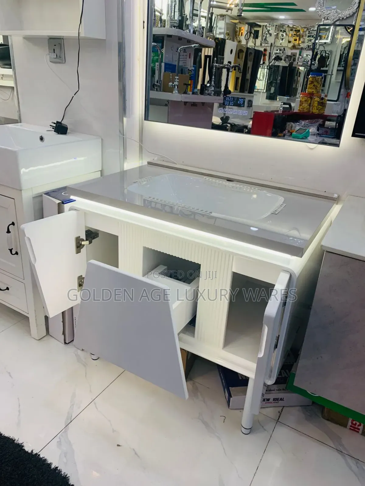 Luxury Single Cabinet Set(White)