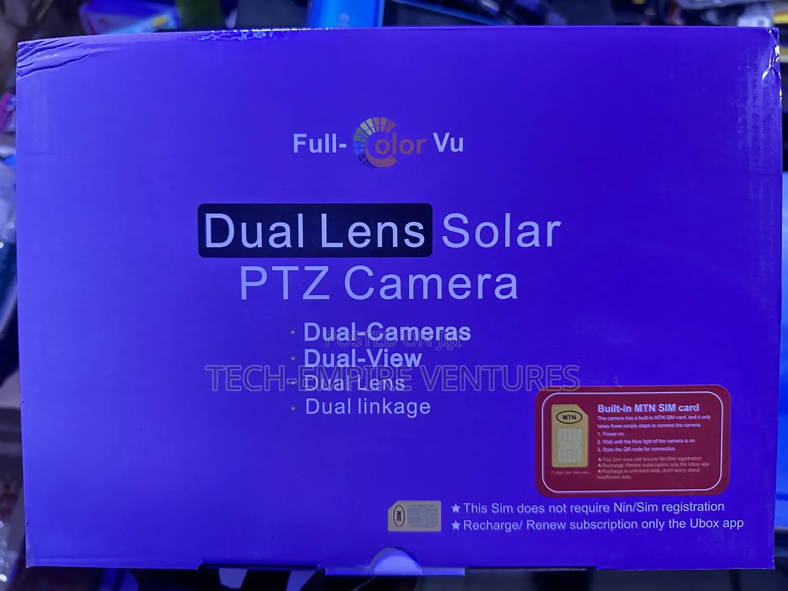 Dual Lens Solar PTZ Camera