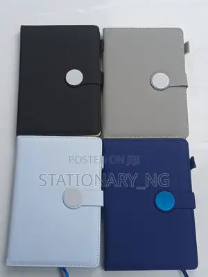 Soft Leather Bound Notepad With Clip