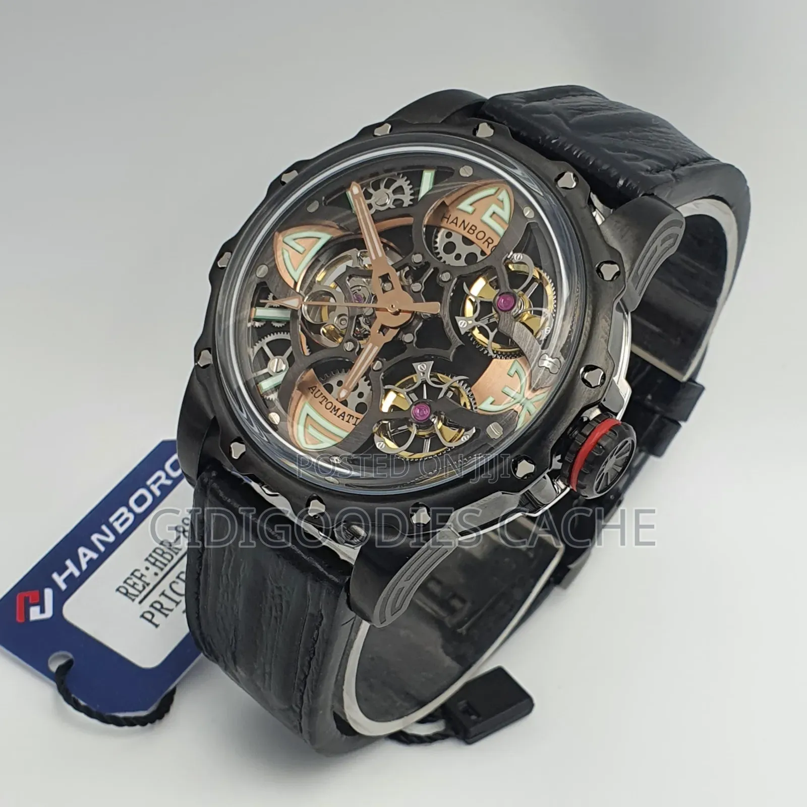 Hanboro Leather Automatic Watch