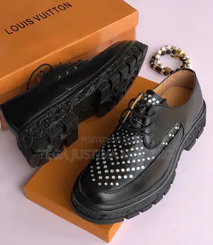 Louis Vuitton Studded Men's Flat Shoes