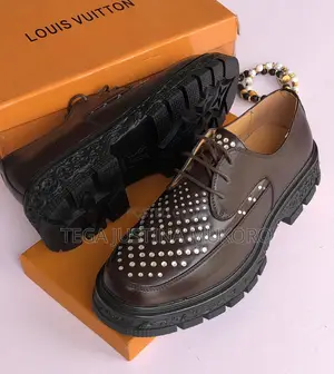 Louis Vuitton Studded Men's Flat Shoes