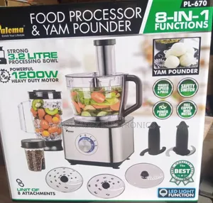 Paloma 1200w (8in1) Yam Pounder and Multi Food Processors