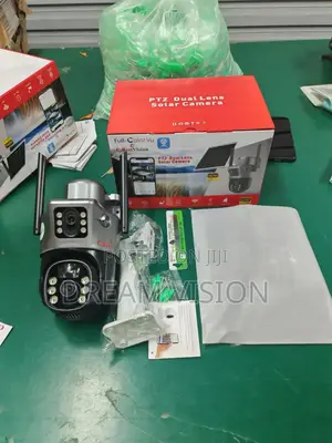 Solar Powered Dual Lens CCTV 4g Simcard Rotation Cam