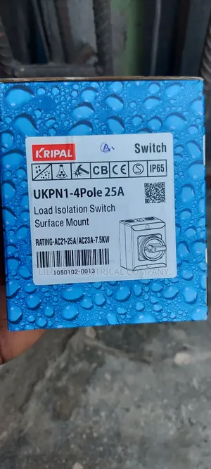 Original Kripal 25 Amps 4 Pole Isolator Switch.