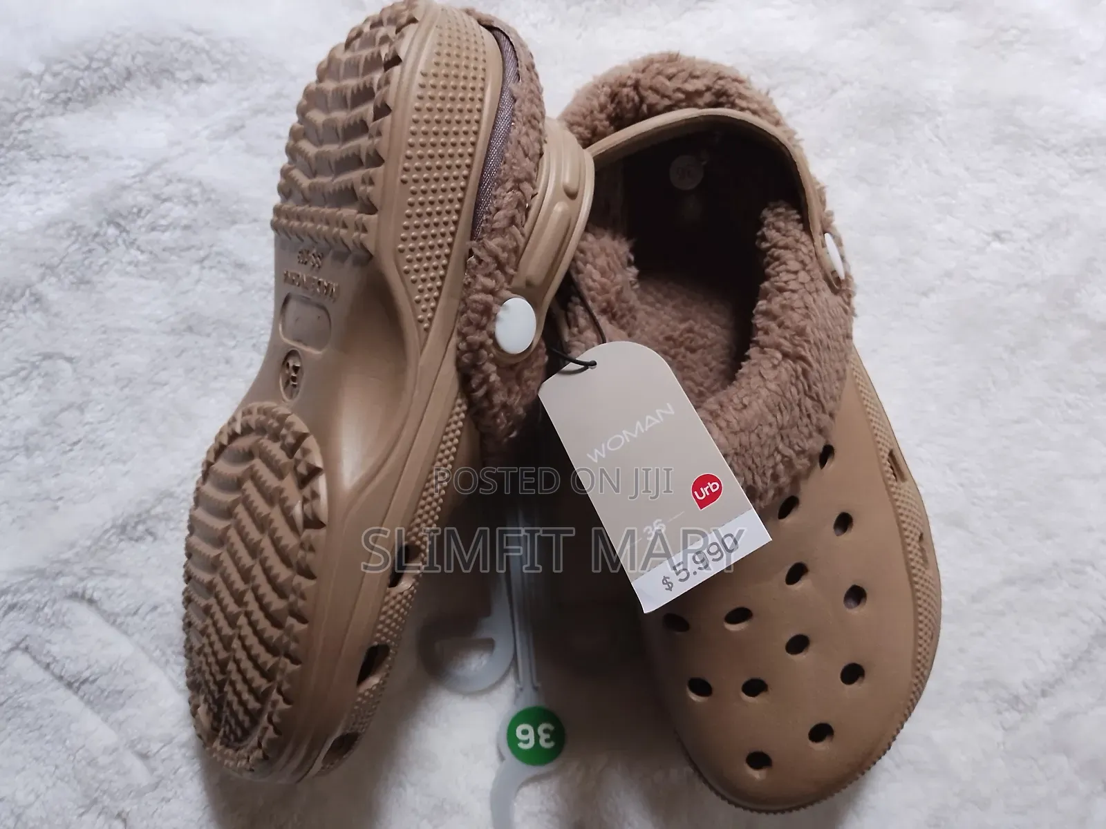 Adult Unisex Fur Clogs