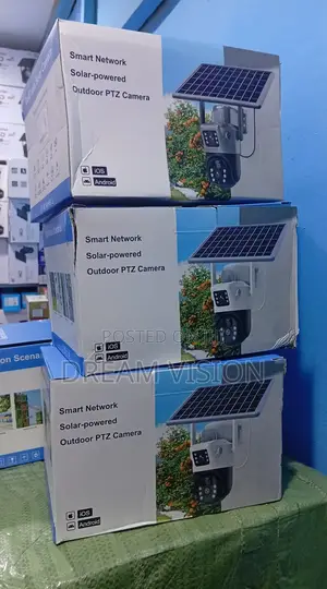 8mp Solar Powered Auto Track Dual Lens CCTV Camera
