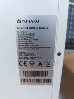 10kwh Yohako Lithium Battery