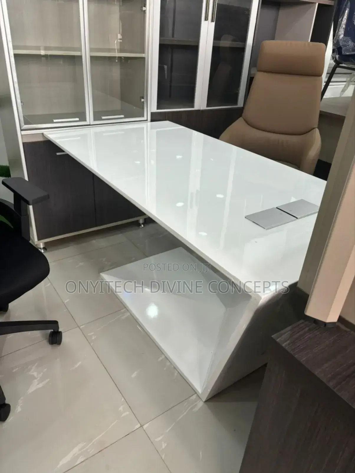 Classic White Executive Office Table