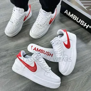 Plain White Quality Nike Sneakers Just Arrived