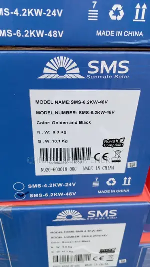 SMS Inverter Off Grid Hybrid 6.2kva 48v