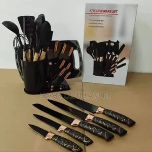 Photo - Kitchenware Set of Silicone Cooking Utensils and Knife Set