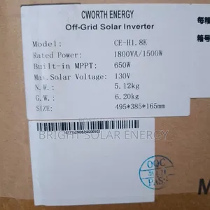 Cworth Energy Solar Inverter 1.5kva 24v