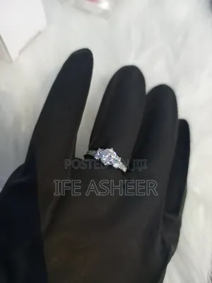American Sterling Silver Ladies Proposal/Engagement Ring