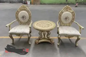 Turkish Design Royal King and Queen Chair and Table