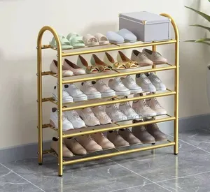 5 Layer Quality Golden Shoe Rack