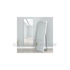 Elegant Standing / Wall Dressing Mirror - White Frame
