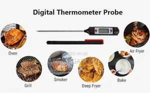 Digital Thermometer With Stainless Steel Sensor Probe