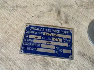 16mm Black Steel Core Wire Rope