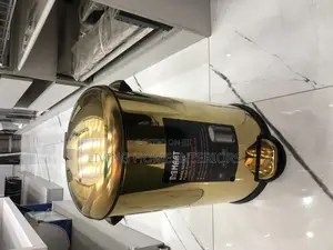 12l Gold Waste Bin Bucket for Bathroom