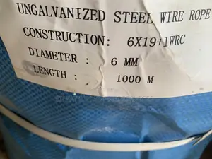 6mm Black Steel Wire Rope