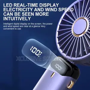 1800mah Mini Personal Foldable Hand Fan Usb Rechargeable