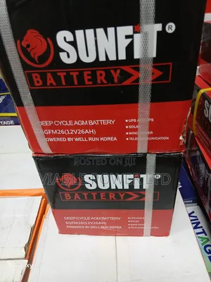 26ah Sunfit Dry Cell Battery Very Reliable and Efficient