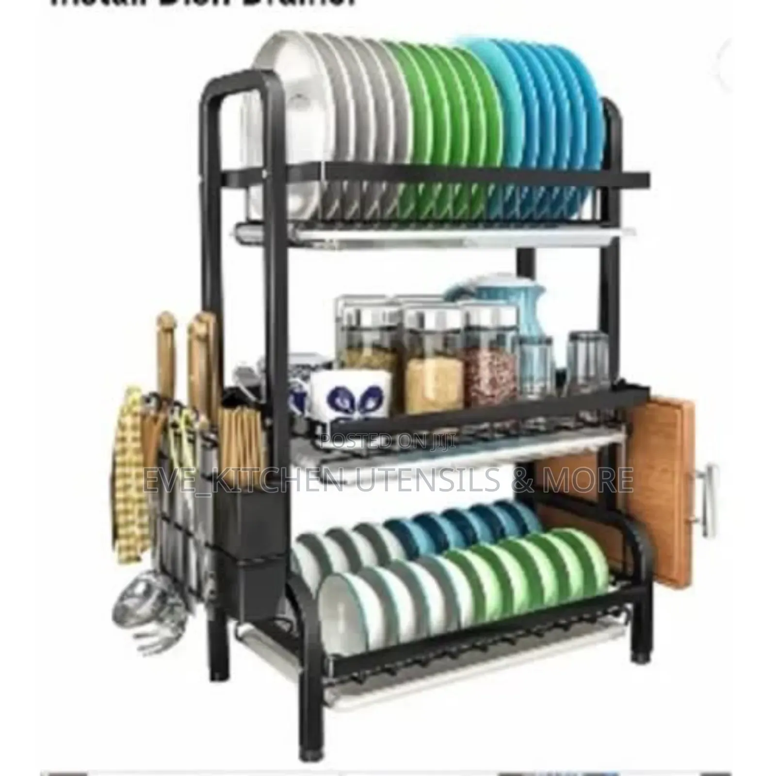 3 Layer Metal Dish Rack