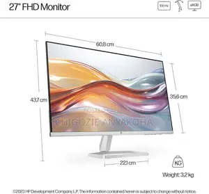 Hp S5 527sf 27" Ips 100hz Sf FHD Monitor | 27" Monitor