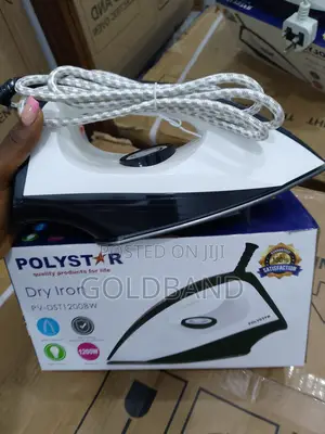 Highly Efficient Polystar Electric Dry Iron Pv-dst1200bw
