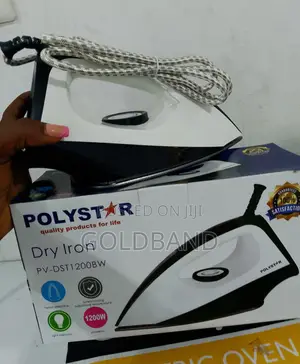 Polystar Electric Dry Iron- Light-weight, Safe Hot