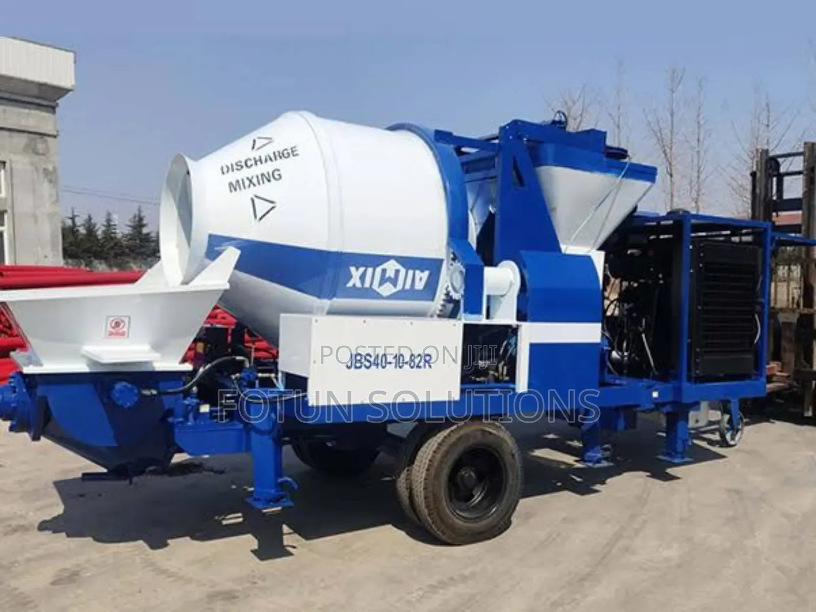 Concrete Mixer With Pump