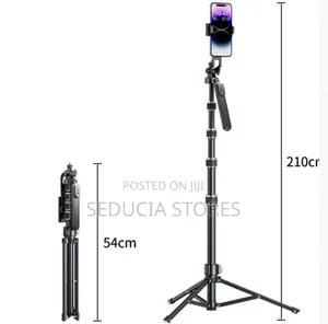 A1588 Monopod With Bluetooth Shutter - 7 Feet Tripod